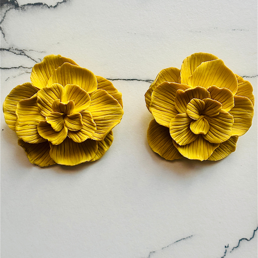 Ladybird Oversized Floral Studs *Made to Order*