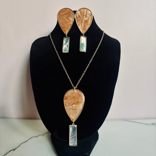 Eva (necklace & earring set) *Made to Order*